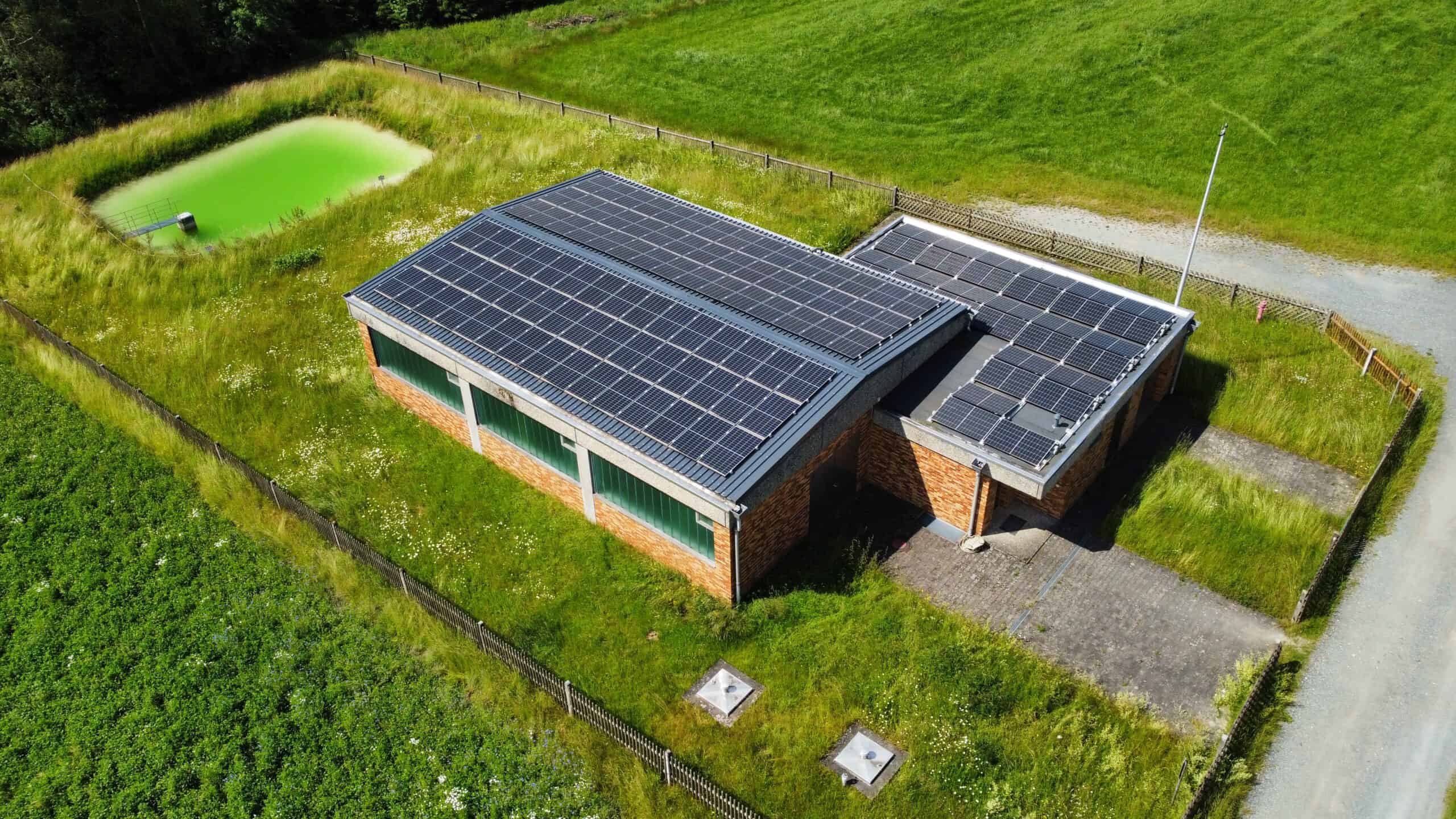 PV-Anlage auf der Wasseraufbereitungsanlage der LuK